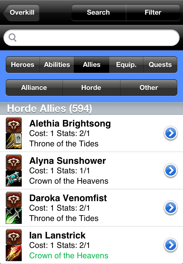Screenshot Overkill: WoW TCG Screenshot Overkill: WoW TCG